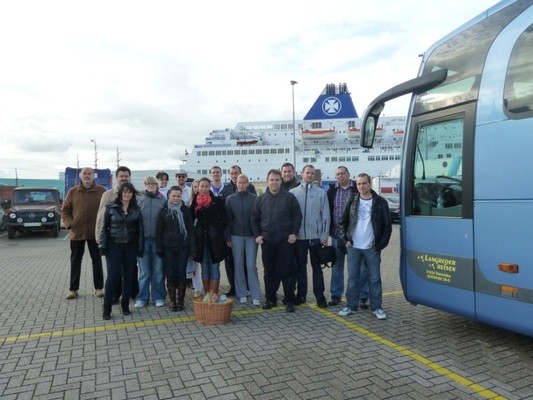 Gruppenbild von der Minicruise Amsterdam nach Newcastle